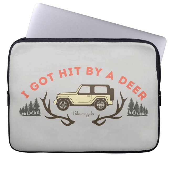 Gilmore Girls I Got Hit by a Deer Laptop Sleeve (Voorkant)