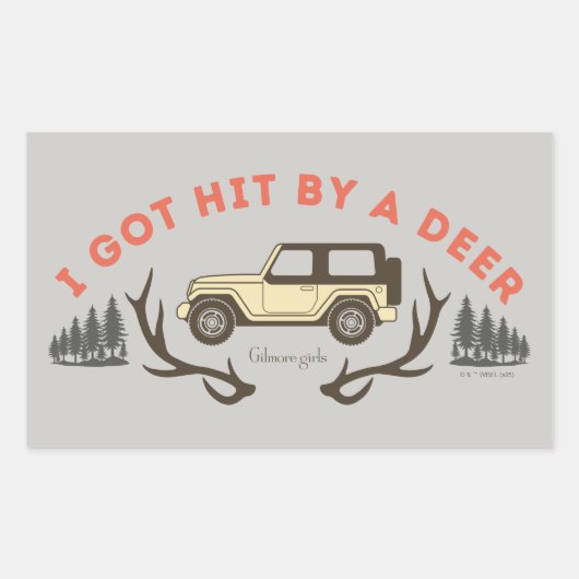 Gilmore Girls I Got Hit by a Deer Rechthoekige Sticker (Voorkant)