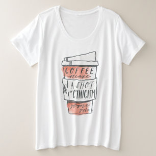 Gilmore Girls   Koffie alstublieft Grote Maat T-shirt