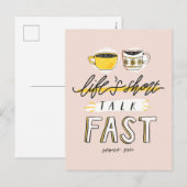 Gilmore Girls | Life's Short Talk Fast - Koffie Briefkaart (Voorkant / Achterkant)