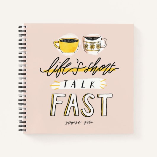 Gilmore Girls | Life's Short Talk Fast - Koffie Notitieboek (Voorkant)