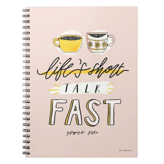 Gilmore Girls | Life's Short Talk Fast - Koffie Notitieboek (Voorkant)
