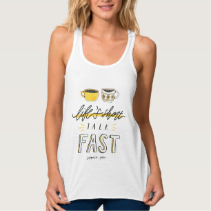 Gilmore Girls   Life's Short Talk Fast - Koffie Tanktop