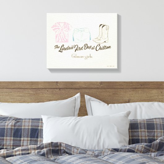 Gilmore Girls Lorelai Chilton Outfit Design Canvas Afdruk (Insitu (Slaapkamer))