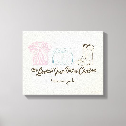 Gilmore Girls Lorelai Chilton Outfit Design Canvas Afdruk (Voorkant)