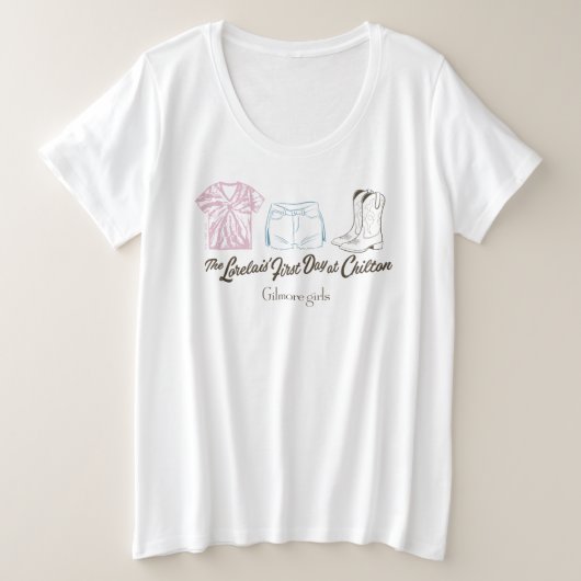 Gilmore Girls Lorelai Chilton Outfit Design Grote Maat T-shirt (Design voorkant)