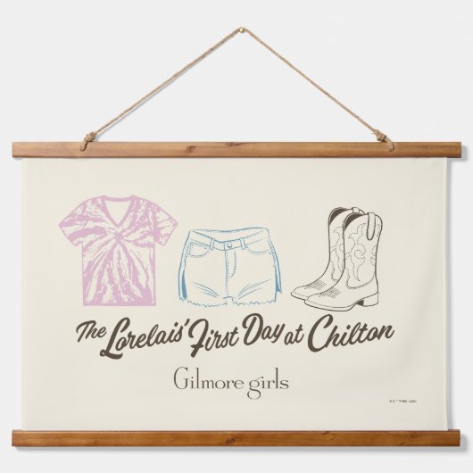 Gilmore Girls Lorelai Chilton Outfit Design Hangend Wandkleed (Voorkant)