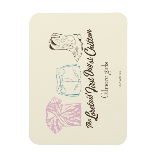 Gilmore Girls Lorelai Chilton Outfit Design Magneet (Verticaal)