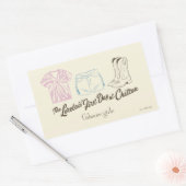 Gilmore Girls Lorelai Chilton Outfit Design Rechthoekige Sticker (Envelop)