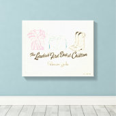 Gilmore Girls Lorelai Chilton Outfit Ontwerp Canvas Afdruk (Insitu (Houten vloer))