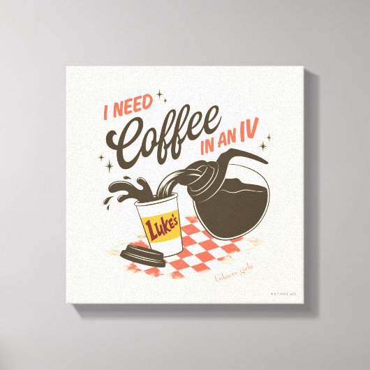 Gilmore Girls Luke’s Coffee IV Quote Canvas Afdruk (Voorkant)