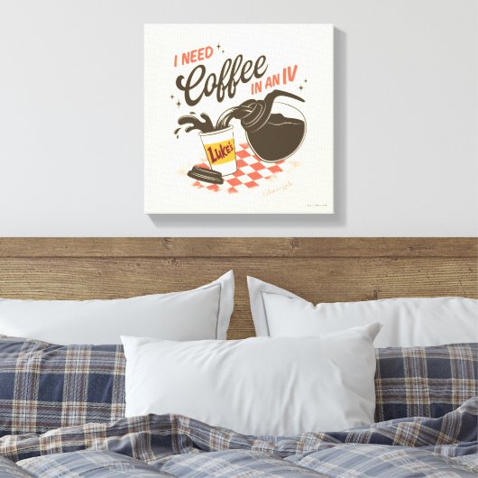 Gilmore Girls Luke’s Coffee IV Quote Canvas Afdruk (Insitu (Slaapkamer))