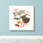Gilmore Girls Luke’s Coffee IV Quote Canvas Afdruk (Insitu (Houten vloer))