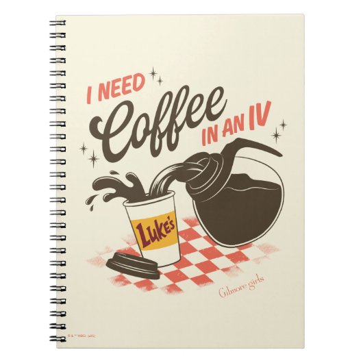 Gilmore Girls Luke’s Coffee IV Quote Notitieboek (Voorkant)