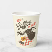 Gilmore Girls Luke’s Coffee IV Quote Papieren Bekers (Achterkant)