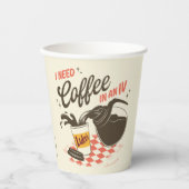 Gilmore Girls Luke’s Coffee IV Quote Papieren Bekers (Voorkant)