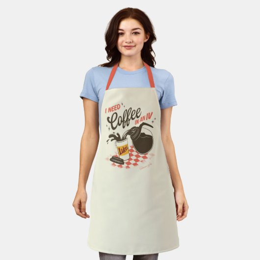 Gilmore Girls Luke’s Coffee IV Quote Schort (Gedragen)