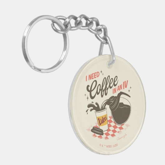 Gilmore Girls Luke’s Coffee IV Quote Sleutelhanger (Voorkant Links)