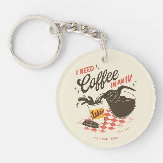 Gilmore Girls Luke’s Coffee IV Quote Sleutelhanger (Voorkant)