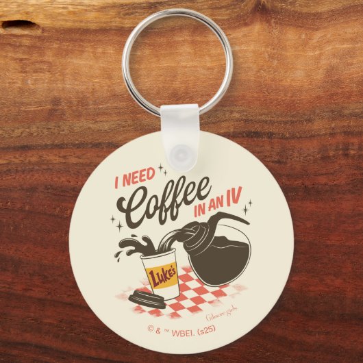 Gilmore Girls Luke’s Coffee IV Quote Sleutelhanger (Achterkant)