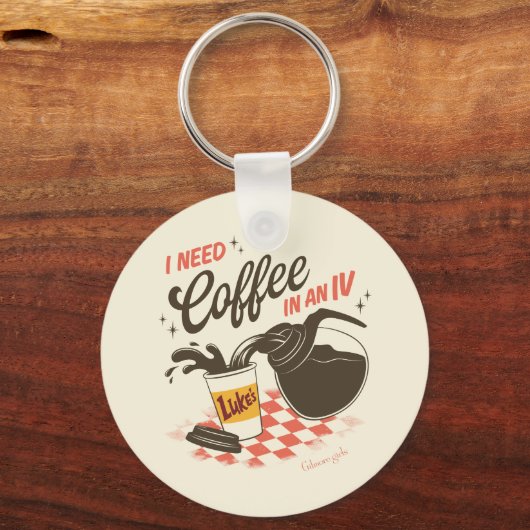 Gilmore Girls Luke’s Coffee IV Quote Sleutelhanger (Voorkant)