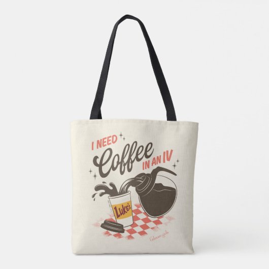 Gilmore Girls Luke’s Coffee IV Quote Tote Bag (Achterkant)
