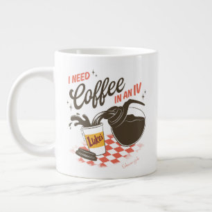 Gilmore Girls Luke's Coffee IV citaat Grote Koffiekop