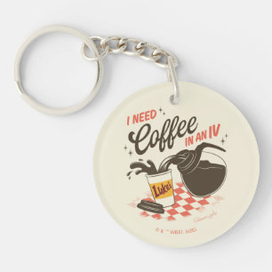 Gilmore Girls Luke's Coffee IV citaat Sleutelhanger