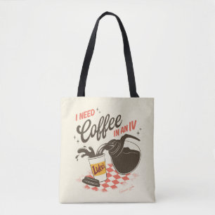 Gilmore Girls Luke's Coffee IV Citaat Tote Bag