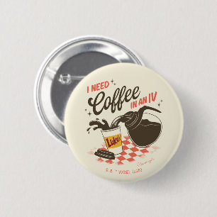 Gilmore Girls Lukes Coffee IV Quote Ronde Button 5,7 Cm