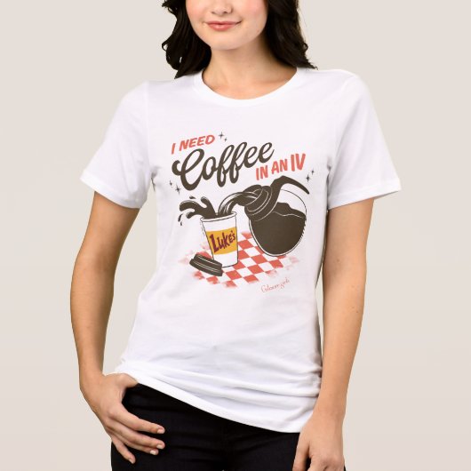 Gilmore Girls - Luke's Coffee IV Tri-Blend Shirt (Voorkant)