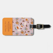 Gilmore Girls | Luke's Diner Coffee Pattern Bagagelabel (Voorkant horizontaal)