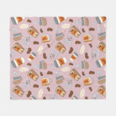 Gilmore Girls | Luke's Diner Coffee Pattern Fleece Deken (Voorkant (Horizontaal))