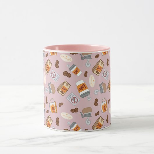 Gilmore Girls | Luke's Diner Coffee Pattern Mok (Midden)
