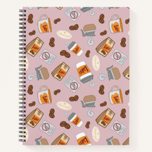 Gilmore Girls   Luke's Diner Coffee Pattern Notitieboek
