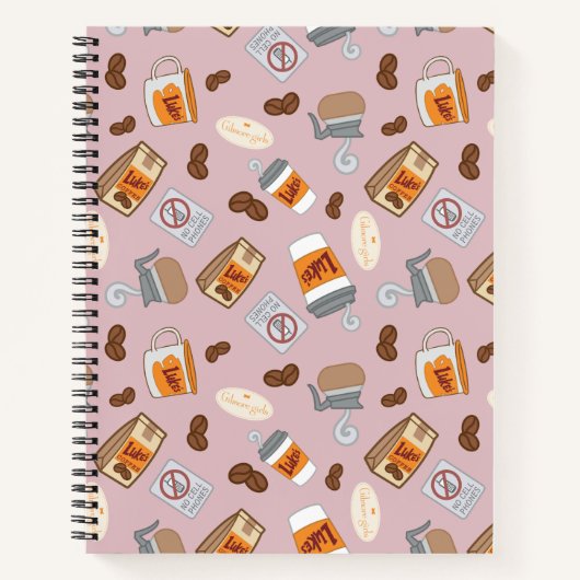 Gilmore Girls | Luke's Diner Coffee Pattern Notitieboek (Voorkant)