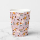 Gilmore Girls | Luke's Diner Coffee Pattern Papieren Bekers (Rechts)