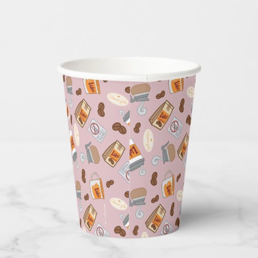 Gilmore Girls | Luke's Diner Coffee Pattern Papieren Bekers (Rechts)