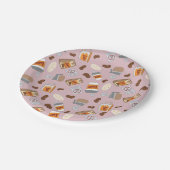 Gilmore Girls | Luke's Diner Coffee Pattern Papieren Bordje (Gekanteld)