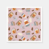 Gilmore Girls | Luke's Diner Coffee Pattern Servet (Voorkant)
