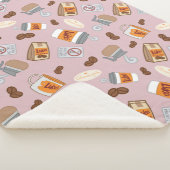 Gilmore Girls | Luke's Diner Coffee Pattern Sherpa Deken (3/4)