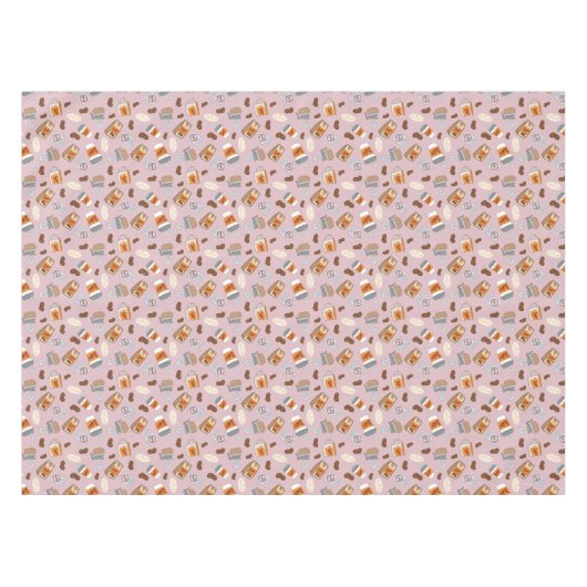 Gilmore Girls | Luke's Diner Coffee Pattern Tafelkleed (Voorkant (Horizontaal))