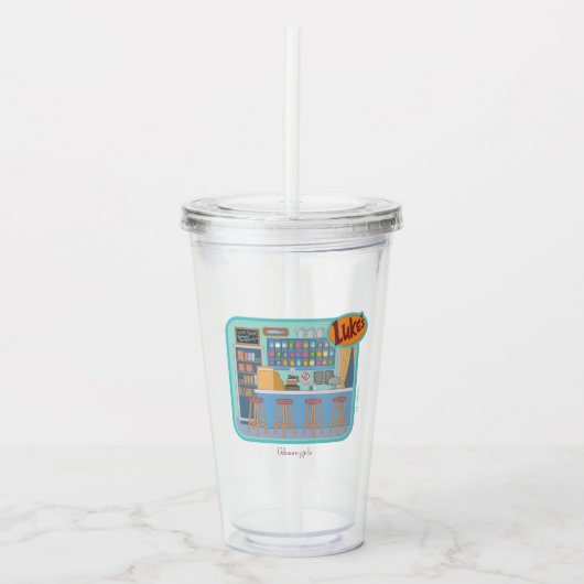 Gilmore Girls | Luke's Diner Graphic Acryl Drinkbeker (Voorkant)