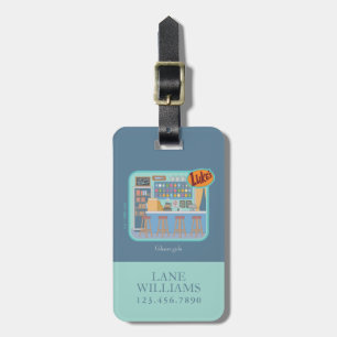 Gilmore Girls Luke's Diner Graphic Bagagelabel