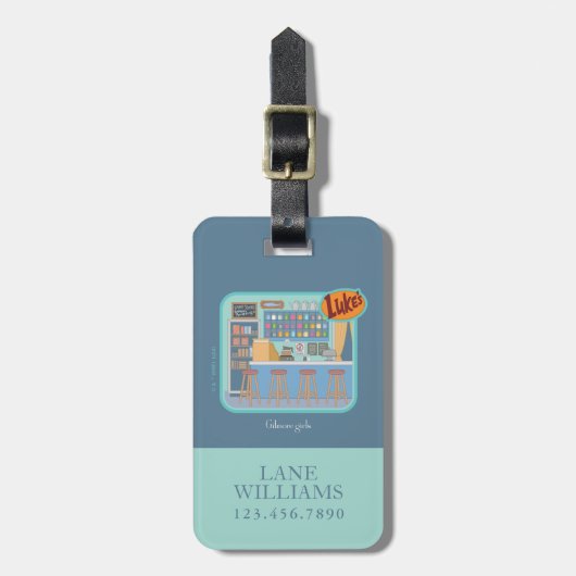Gilmore Girls | Luke's Diner Graphic Bagagelabel (Voorkant verticaal)
