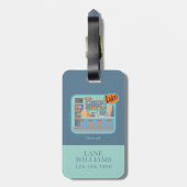 Gilmore Girls | Luke's Diner Graphic Bagagelabel (Achterkant verticaal)