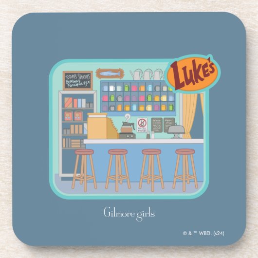 Gilmore Girls | Luke's Diner Graphic Bier Onderzetter (Voorkant)