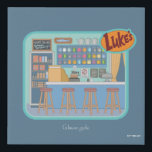 Gilmore Girls | Luke's Diner Graphic Imitatie Canvas Print<br><div class="desc">Stap binnen in het hart van Stars Hollow met deze charmante illustratie van Luke's Diner. Van de klassieke krukken tot het kleurrijke krijtbordmenu,  dit ontwerp vangt elk detail van de geliefde lokale ontmoetingsplaats.</div>
