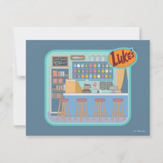 Gilmore Girls | Luke's Diner Graphic Notitiekaartje (Voorkant)