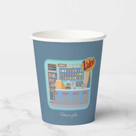 Gilmore Girls | Luke's Diner Graphic Papieren Bekers (Achterkant)